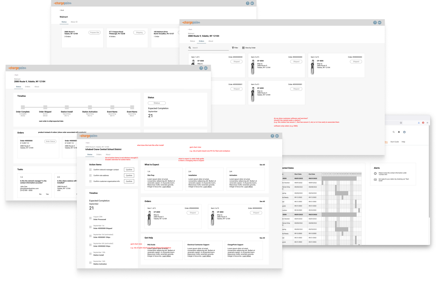 Early iteractions of the sales management software